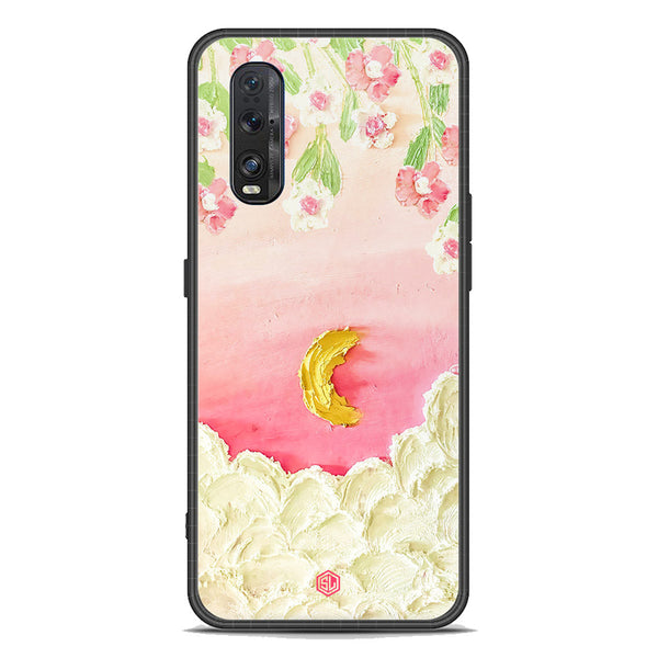 Floral Series Soft Phone Case - Premium Glass Case - Design 7 - Oppo Find X2