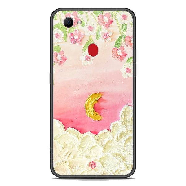 Floral Series Soft Phone Case - Premium Glass Case - Design 7 - Oppo F7