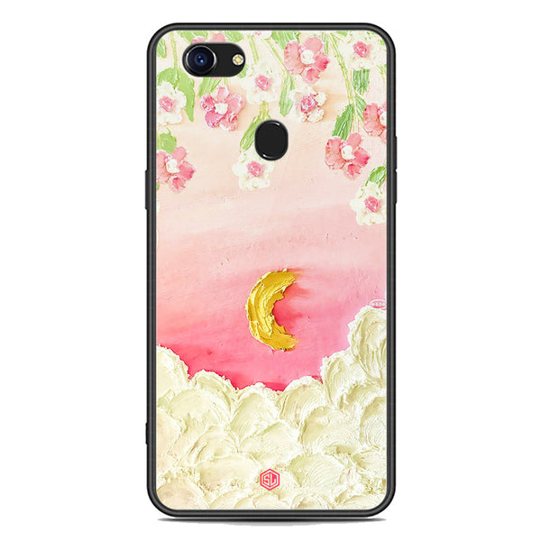 Floral Series Soft Phone Case - Premium Glass Case - Design 7 - Oppo F5