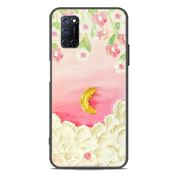 Floral Series Soft Phone Case - Premium Glass Case - Design 7 - Oppo A92