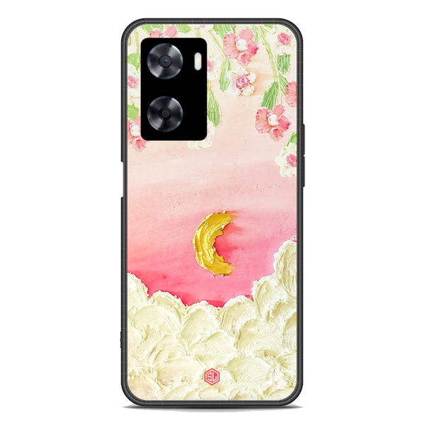 Floral Series Soft Phone Case - Premium Glass Case - Design 7 - Oppo A77s