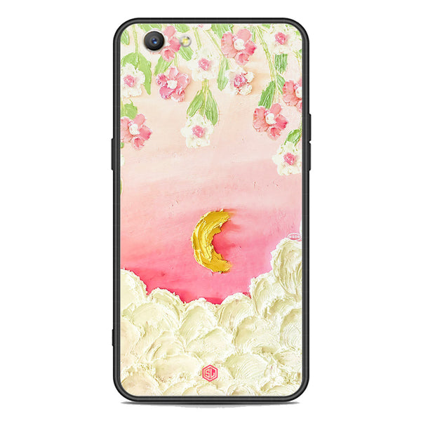 Floral Series Soft Phone Case - Premium Glass Case - Design 7 - Oppo A59