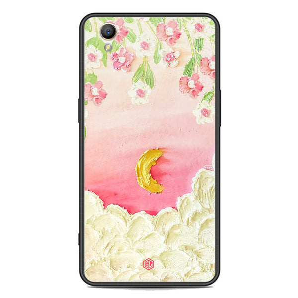 Floral Series Soft Phone Case - Premium Glass Case - Design 7 - Oppo A37