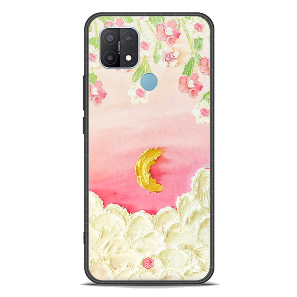 Floral Series Soft Phone Case - Premium Glass Case - Design 7 - Oppo A35