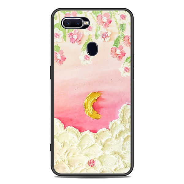 Floral Series Soft Phone Case - Premium Glass Case - Design 7 - Oppo A7x