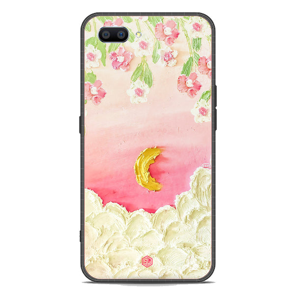 Floral Series Soft Phone Case - Premium Glass Case - Design 7 - Oppo A3s