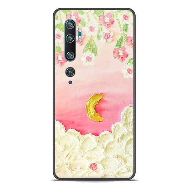 Floral Series Soft Phone Case - Premium Glass Case - Design 7 - Xiaomi Mi Note 10 Pro