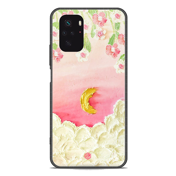 Floral Series Soft Phone Case - Premium Glass Case - Design 7 - Xiaomi Redmi Note 10 4G