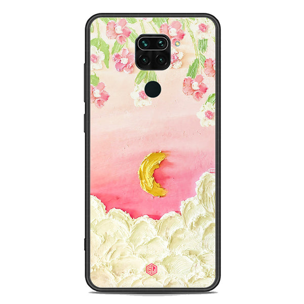 Floral Series Soft Phone Case - Premium Glass Case - Design 7 - Xiaomi Redmi Note 9