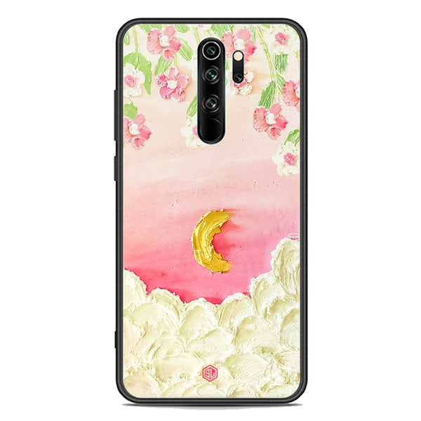 Floral Series Soft Phone Case - Premium Glass Case - Design 7 - Xiaomi Redmi Note 8 Pro