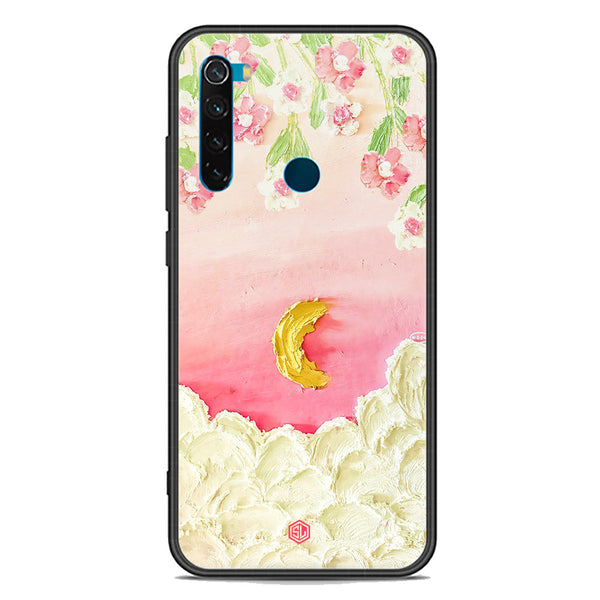 Floral Series Soft Phone Case - Premium Glass Case - Design 7 - Xiaomi Redmi Note 8