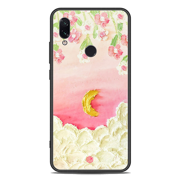 Floral Series Soft Phone Case - Premium Glass Case - Design 7 - Xiaomi Redmi Note 7 Pro