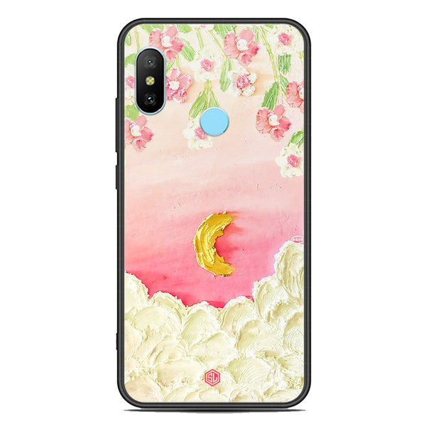 Floral Series Soft Phone Case - Premium Glass Case - Design 7 - Xiaomi Redmi Note 6