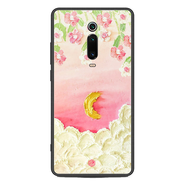 Floral Series Soft Phone Case - Premium Glass Case - Design 7 - Xiaomi Redmi K20