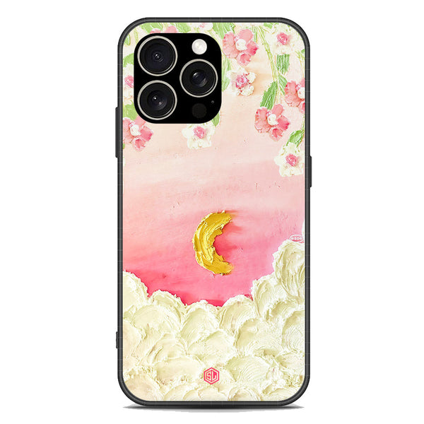 Floral Series Soft Phone Case - Premium Glass Case - Design 7 - iPhone 15 Pro