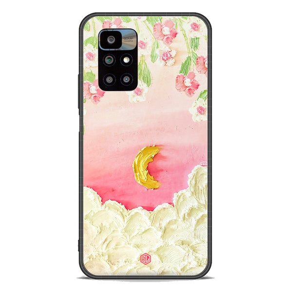 Floral Series Soft Phone Case - Premium Glass Case - Design 7 - Xiaomi Redmi 10 Prime