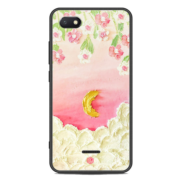 Floral Series Soft Phone Case - Premium Glass Case - Design 7 - Xiaomi Redmi 6A