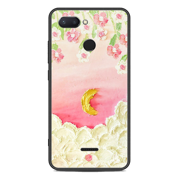 Floral Series Soft Phone Case - Premium Glass Case - Design 7 - Xiaomi Redmi 6