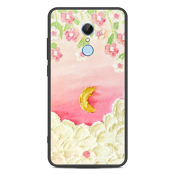 Floral Series Soft Phone Case - Premium Glass Case - Design 7 - Xiaomi Redmi 5