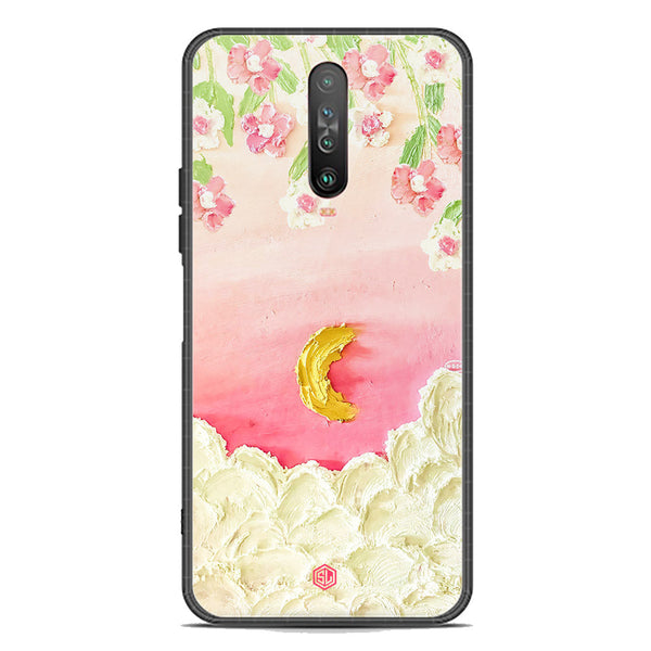 Floral Series Soft Phone Case - Premium Glass Case - Design 7 - Xiaomi Poco X2