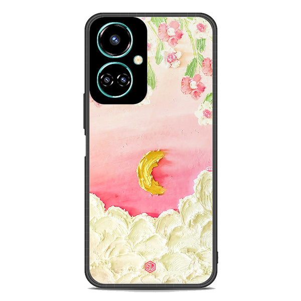 Floral Series Soft Phone Case - Premium Glass Case - Design 7 - Tecno Camon 19