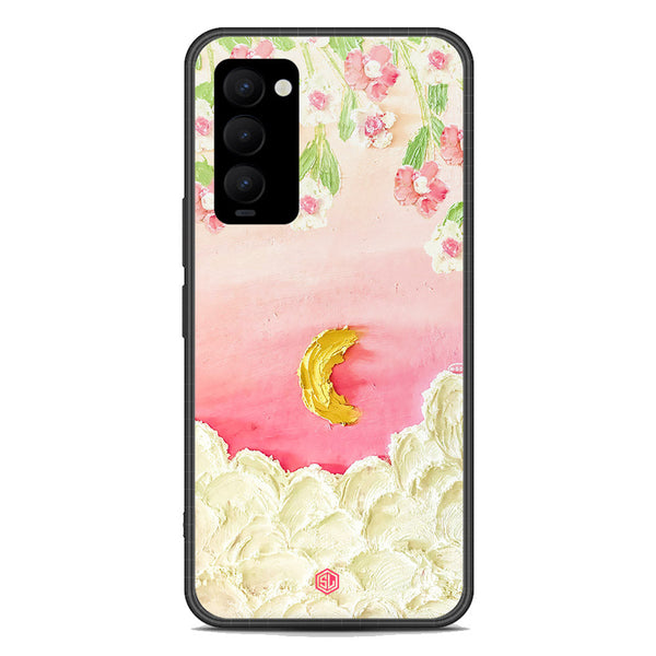 Floral Series Soft Phone Case - Premium Glass Case - Design 7 - Tecno Camon 18P