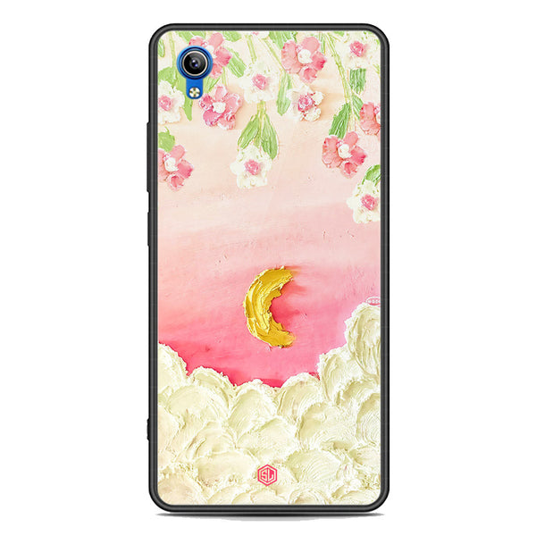 Floral Series Soft Phone Case - Premium Glass Case - Design 7 - Vivo Y91C