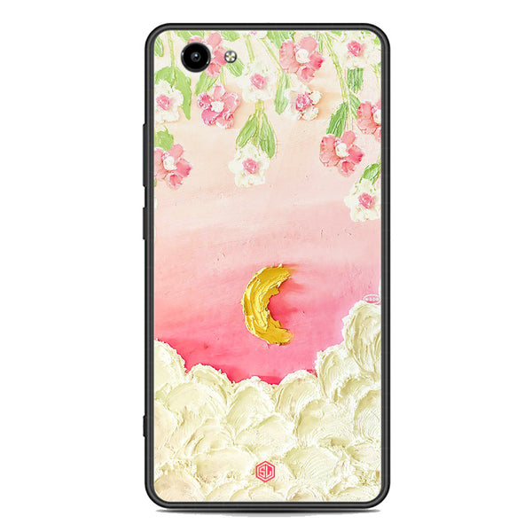 Floral Series Soft Phone Case - Premium Glass Case - Design 7 - Vivo Y71