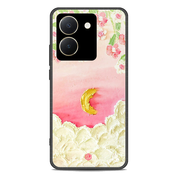 Floral Series Soft Phone Case - Premium Glass Case - Design 7 - Vivo Y36 4G