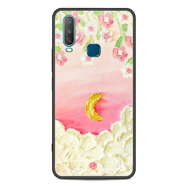 Floral Series Soft Phone Case - Premium Glass Case - Design 7 - Vivo Y17