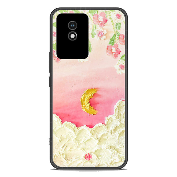 Floral Series Soft Phone Case - Premium Glass Case - Design 7 - Vivo Y02A