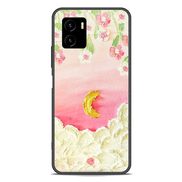 Floral Series Soft Phone Case - Premium Glass Case - Design 7 - Vivo Y01