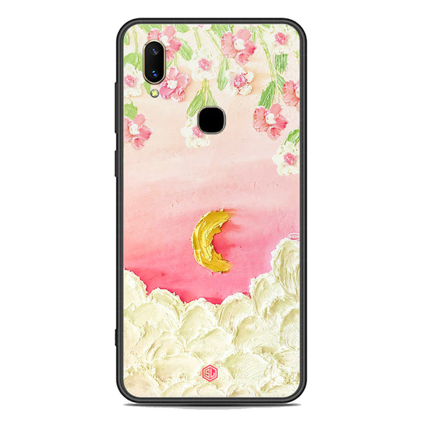 Floral Series Soft Phone Case - Premium Glass Case - Design 7 - Vivo V11