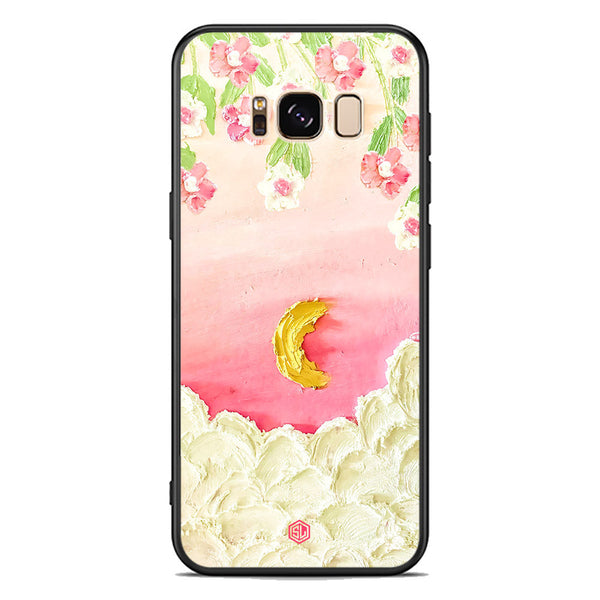 Floral Series Soft Phone Case - Premium Glass Case - Design 7 - Samsung Galaxy S8 Plus