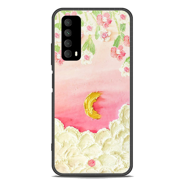 Floral Series Soft Phone Case - Premium Glass Case - Design 7 - Huawei Y7a