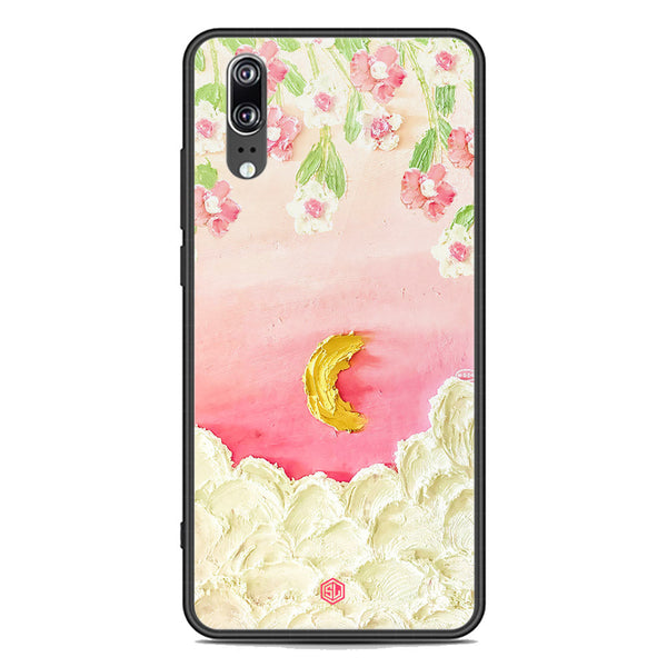 Floral Series Soft Phone Case - Premium Glass Case - Design 7 - Huawei P20