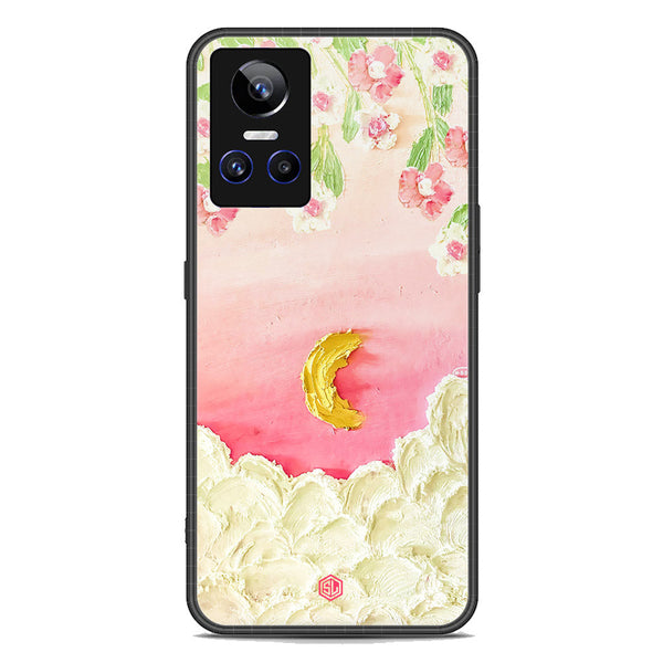 Floral Series Soft Phone Case - Premium Glass Case - Design 7 - Realme GT Neo 3