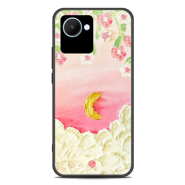 Floral Series Soft Phone Case - Premium Glass Case - Design 7 - Realme C30s