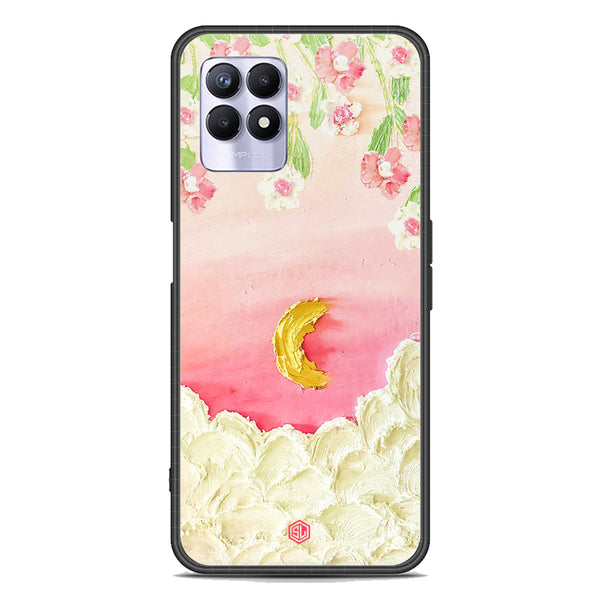 Floral Series Soft Phone Case - Premium Glass Case - Design 7 - Realme 8i