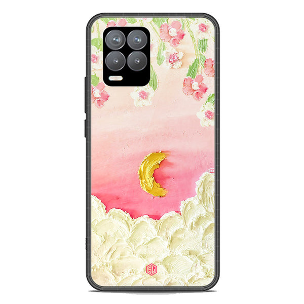 Floral Series Soft Phone Case - Premium Glass Case - Design 7 - Realme 8