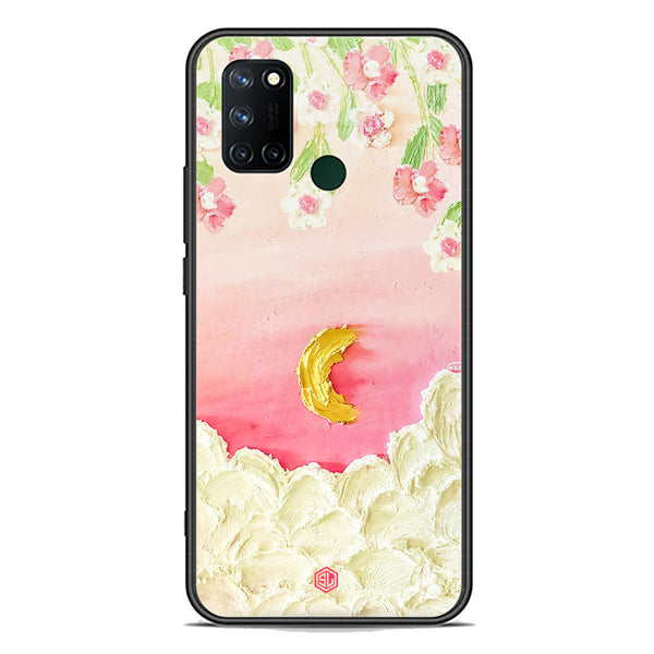 Floral Series Soft Phone Case - Premium Glass Case - Design 7 - Realme 7i