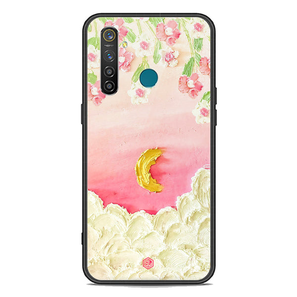 Floral Series Soft Phone Case - Premium Glass Case - Design 7 - Realme 5 Pro