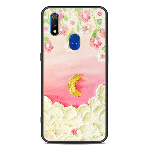 Floral Series Soft Phone Case - Premium Glass Case - Design 7 - Realme 3 Pro