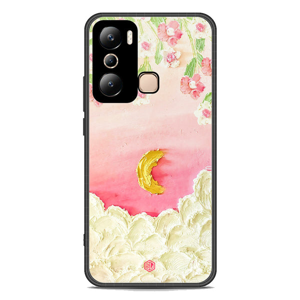 Floral Series Soft Phone Case - Premium Glass Case - Design 7 - Infinix Hot 20i