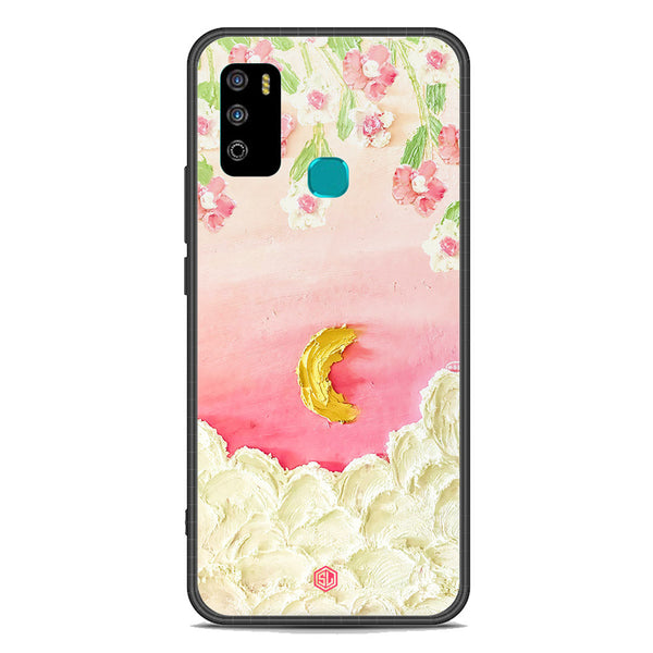 Floral Series Soft Phone Case - Premium Glass Case - Design 7 - Infinix Hot 9 Play