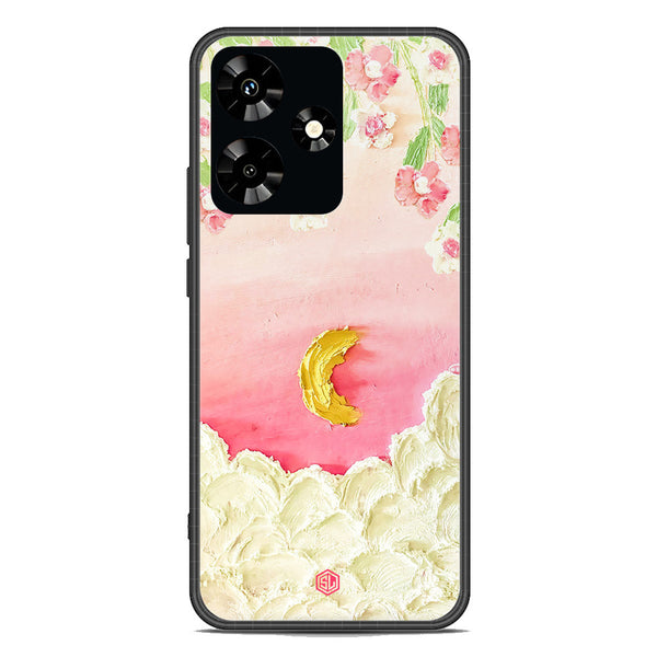 Floral Series Soft Phone Case - Premium Glass Case - Design 7 - Infinix Hot 30