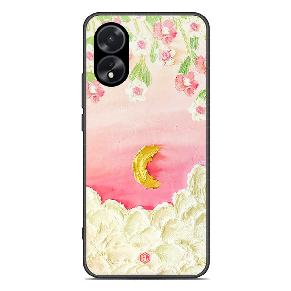 Floral Series Soft Phone Case - Premium Glass Case - Design 7 - Oppo A18