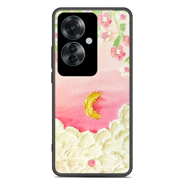 Floral Series Soft Phone Case - Premium Glass Case - Design 7 - Oppo Reno 11F