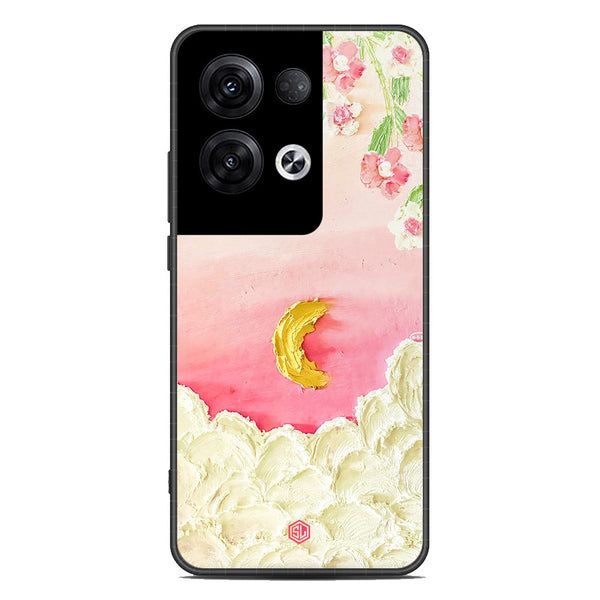 Floral Series Soft Phone Case - Premium Glass Case - Design 7 - Oppo Reno 8 Pro Plus