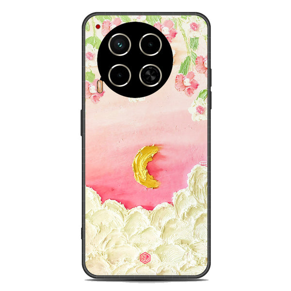 Floral Series Soft Phone Case - Premium Glass Case - Design 7 - Tecno Camon 30